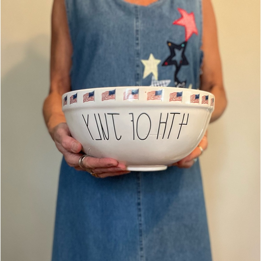 Rae Dunn Large Fourth of July serving/mixing bowl